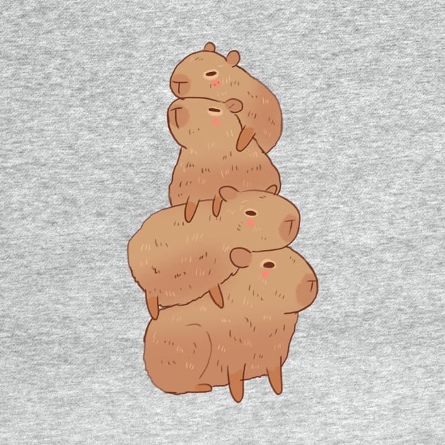 Capybara stack by Mayarart